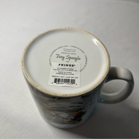 Cat-Themed Mug & Pin. New. Mug - I LOVE MY CAT. Pin - Mornings Stresses MEOWT. - Picture 7 of 10